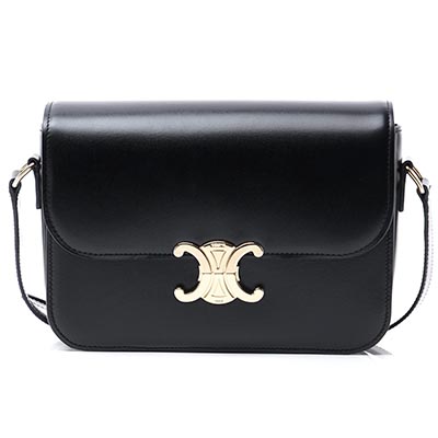 セリーヌスーパーコピー CELINE ショルダーバッグ ブラック レディース ギフト プレゼント レザー 本革 18736 3bf4 38no TRIOMPHE トリオンフ ミディアム - 商品画像 7