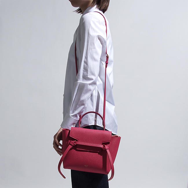 セリーヌスーパーコピー ハンドバッグ 2WAY ピンク レディース ギフト プレゼント レザー 本革 通勤 18900 3zva 24pi Belt Bag Nano ベルトバッグ - 商品画像 4