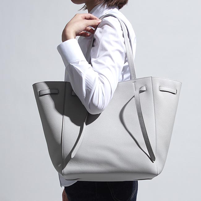 セリーヌ CELINE トートバッグ グレー レディース ギフト プレゼント レザー 本革 通勤 18902 3tni 08gc CABAS PHANTOM BELT カバ ファントム ベルト - 商品画像 3