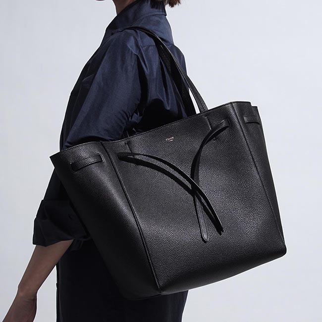 セリーヌコピー CELINE トートバッグ ブラック レディース ギフト プレゼント レザー 本革 通勤 18902 3tni 38no CABAS PHANTOM BELT カバ ファントム ベルト - 商品画像 8
