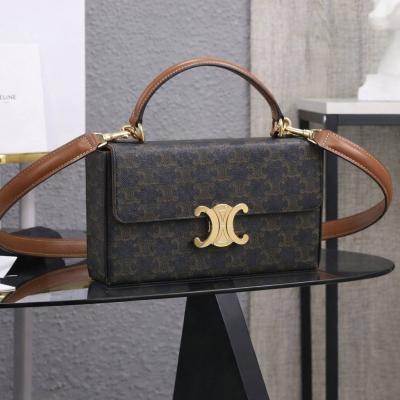 セリーヌ コピー BOX TRIOMPHE レザーハンドバッグ 199992CUZ - 商品画像 2