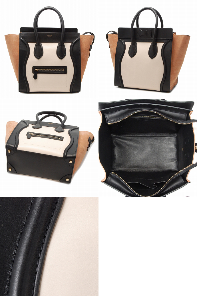 素晴らしいスーパーコピーセリーヌ MINI LUGGAGEハンドバッグ 1 6521 3MBA 01BC - 商品画像 2