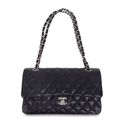 シャネルバッグコピー バッグ CHANEL ショルダーバッグ マトラッセ キャビアスキン CC ブラックxボルドー シルバー金具 A01112 Y01588 C3906 - 商品画像 7