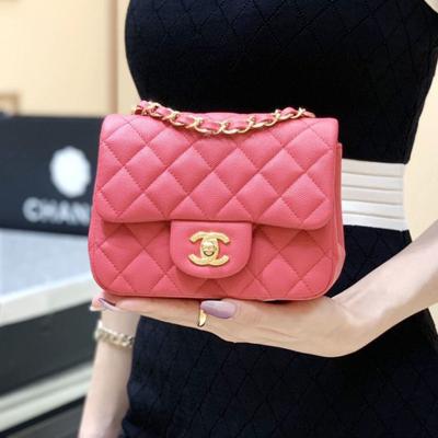 シャネル スーパーコピー Classic Flap Bag スクエアミニ ピンク A01115 - 商品画像 2