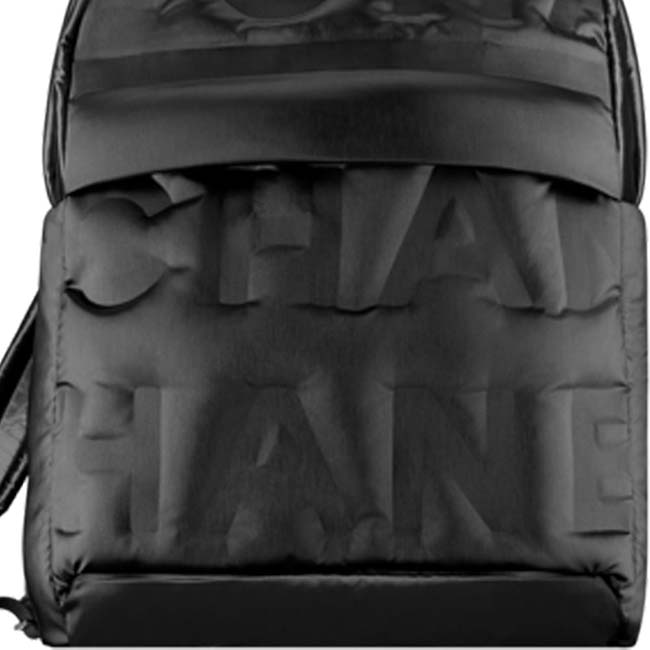 CHANELスーパーコピー ブラック エンボス ナイロン バックパック A26652155 - 商品画像 2