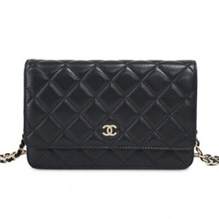 シャネルコピー CHANEL マトラッセ チェーン ウォレット 財布 ブラック レザー A33814 - 商品画像 2