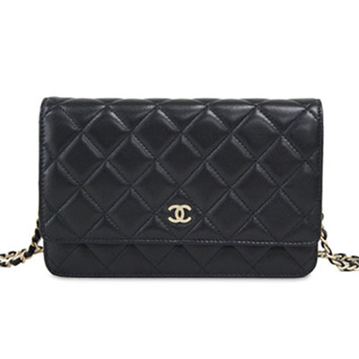 シャネルコピー CHANEL マトラッセ チェーン ウォレット 財布 ブラック レザー A33814 - 商品画像 8