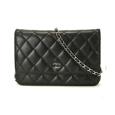 シャネル CHANELスーパーコピー タイムレスクラシック チェーン ウォレット 長財布 ブラック レザー A33814 - 商品画像 7