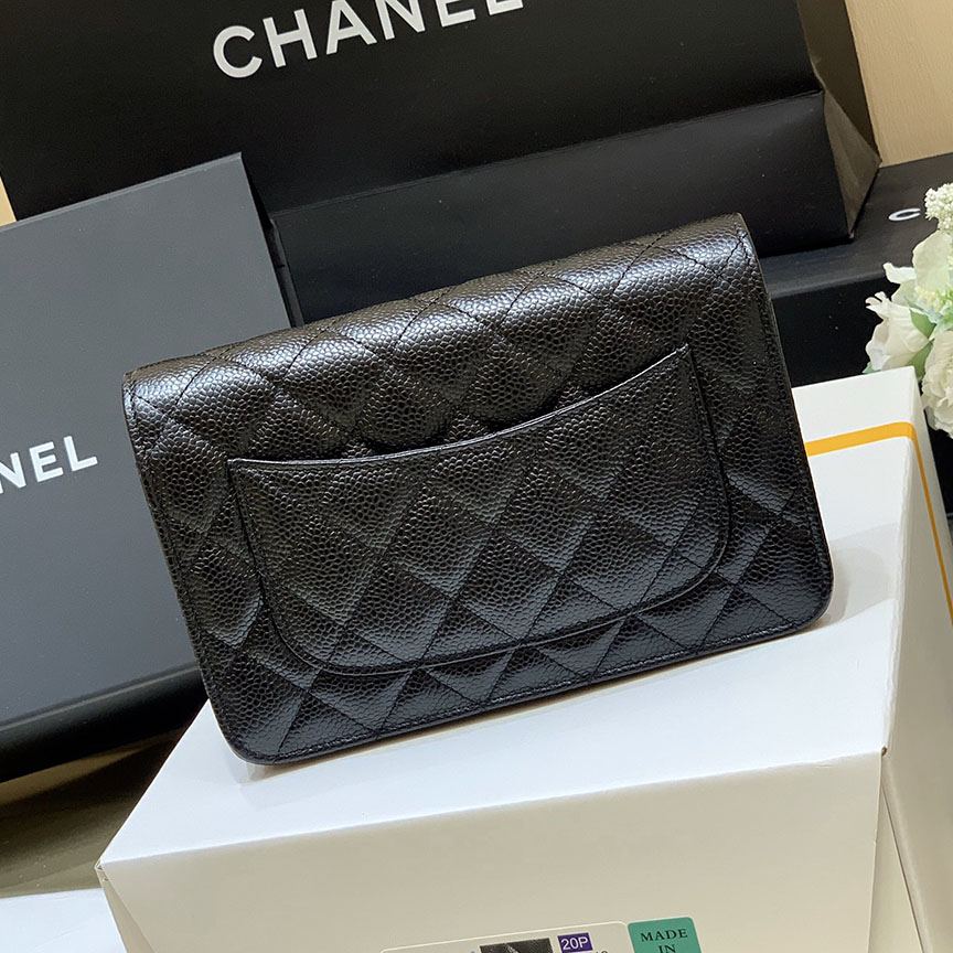 シャネル スーパーコピー WOC 19cm カーフスキン ブラック A33814 - 商品画像 7
