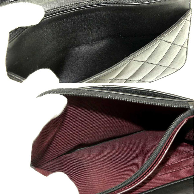 シャネル CHANELスーパーコピー タイムレスクラシック チェーン ウォレット 長財布 ブラック レザー A33814 - 商品画像 8