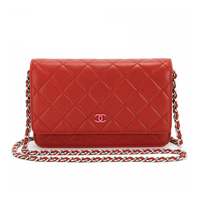 コピーブランドシャネル CHANEL バッグ レディース ショルダーバッグ チェーンショルダーバッグ チェーンウォレット マトラッセ レッド A33814 Y25018 C7502 - 商品画像 3