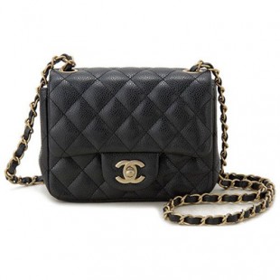 CHANELスーパーコピー シャネル ミニマトラッセ チェーンショルダーバッグ キャビアスキン ブラック ゴールド金具 A35200 - 商品画像 2