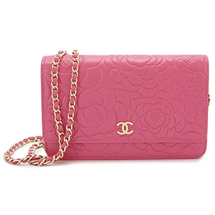 シャネルスーパーブランドコピー チェーンウォレット/長財布 CHANEL シャネルスーパーコピー 財布 カメリア 型押しレザー ピンク A47421 - 商品画像 3