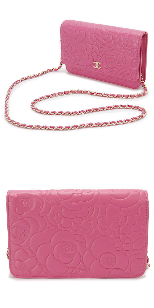 シャネルスーパーブランドコピー チェーンウォレット/長財布 CHANEL シャネルスーパーコピー 財布 カメリア 型押しレザー ピンク A47421 - 商品画像 2