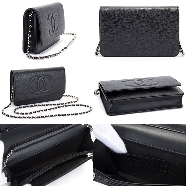 シャネルCHANELバッグスーパーコピー レディース チェーンウォレット 財布 ショルダーバッグ チェーンバッグ ブラック A48654 BLACK - 商品画像 2