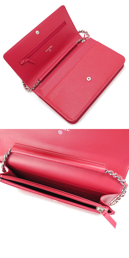 シャネルスーパーコピー ショルダーバッグ/チェーンウォレット CHANEL 財布/長財布 ココマーク レザー キャビア P.レッド A48654 Y01588 0A010 - 商品画像 4