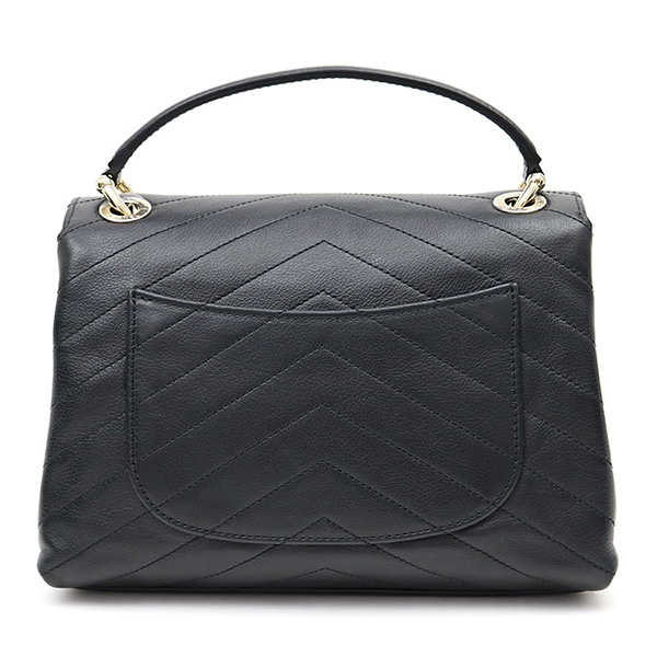 シャネルコピー 【CHANEL】シェブロン トップハンドル フラップバッグ スモール ブラック カーフスキン クラシック 2WAYハンドバッグ チェーンショルダーバッグ Vステッチ キルティング A57147 - 商品画像 4