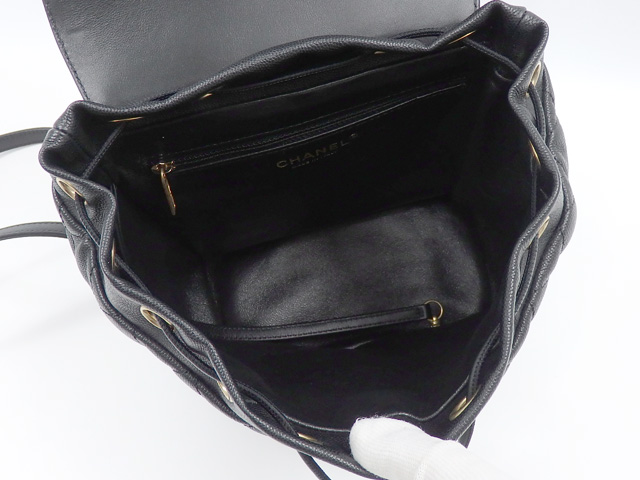 シャネルスーパーコピーバックパックスーパーコピー マトラッセ レディース ブラック 黒 キャビアスキン A57090 CHANEL リュックサック ココマーク ゴールド金具 巾着 レザー - 商品画像 1