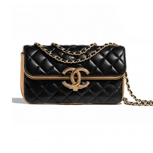 スーパーコピーシャネル CHANEL スモール フラップ バッグ ショルダー CC ラム ブラック A57275 B00963 N0784 - 商品画像 2