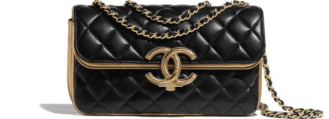 スーパーコピーシャネル CHANEL スモール フラップ バッグ ショルダー CC ラム ブラック A57275 B00963 N0784 - 商品画像 3