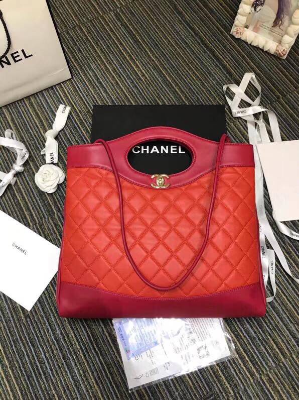 CHANELスーパーコピー シャネル CHANEL 31 ラージ ショッピング バッグ オレンジ レッド A57977 Y83999 K1171 - 商品画像 4