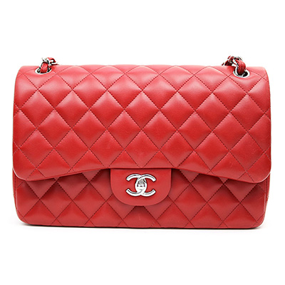 シャネルコピー CHANEL マトラッセ30 クラシック ラージ フラップバッグ レッド ラムスキン 定番 Wチェーンショルダー ココマーク ダブルフラップ 現行型 ニ重蓋 A58600 - 商品画像 7