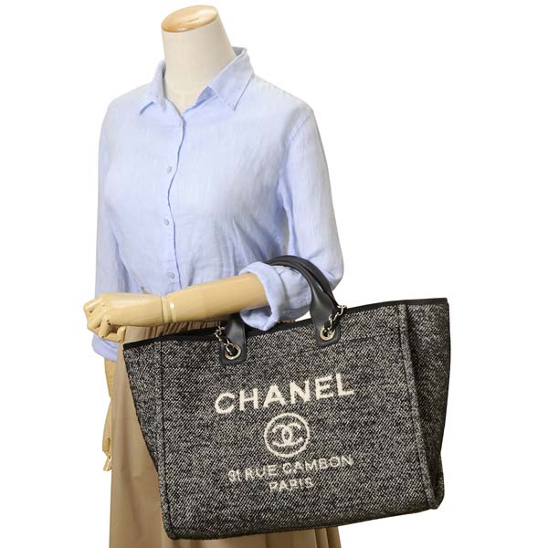 シャネルコピー CHANEL バッグ トートバッグ レディース ブラック ラージショッピングバッグ 2WAYショルダーバッグ A66941 B06387 94305 - 商品画像 4