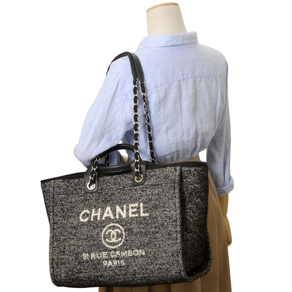 シャネルコピー CHANEL バッグ トートバッグ レディース ブラック ラージショッピングバッグ 2WAYショルダーバッグ A66941 B06387 94305 - 商品画像 1