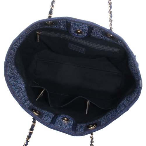 シャネルスーパーコピー CHANEL トートバッグ ドゥーヴィル ブルー A67001 Y33437 5B746 - 商品画像 7