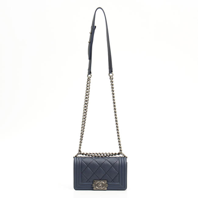 Chanelコピー ボーイシャネル チェーンショルダーバッグ 18番 A67085 ネイビー - 商品画像 4