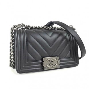 シャネルコピー （CHANEL） ラムスキン マトラッセ Vステッチ ボーイシャネル チェーンショルダー スモール ハンド バッグ A67085 - 商品画像 2