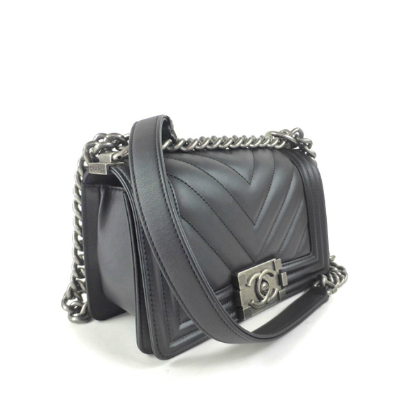 シャネルコピー （CHANEL） ラムスキン マトラッセ Vステッチ ボーイシャネル チェーンショルダー スモール ハンド バッグ A67085 - 商品画像 7