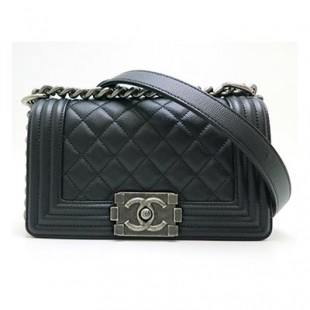 CHANELスーパーコピー シャネル ボーイ チェーン A67085 ショルダーバッグ キャビアスキン ブラック レディース - 商品画像 2