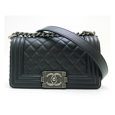 CHANELスーパーコピー シャネル ボーイ チェーン A67085 ショルダーバッグ キャビアスキン ブラック レディース - 商品画像 6