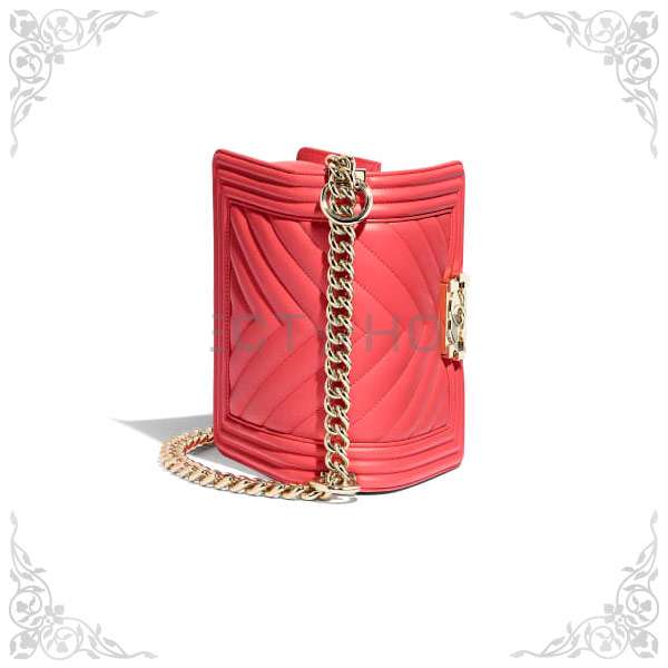 CHANELコピー シャネル BOY CHANEL スモール ハンドバッグ 2019春夏プレコレクション ピンク A67085 Y83793 N0412 - 商品画像 6