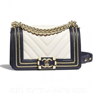 CHANELスーパーコピー シャネル 19Cクルーズコレクション BOY CHANEL スモール ハンドバッグ A67085 Y84156 C5638 - 商品画像 2