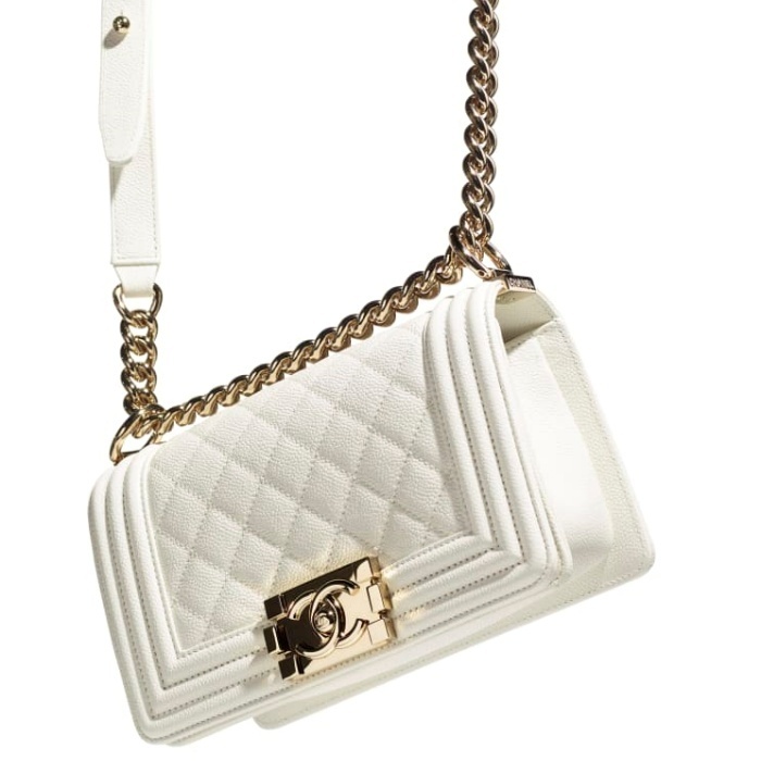 シャネルスーパーコピー CHANEL BOY CHANEL スモール ハンドバッグ ホワイト A67085 B05839 10601 - 商品画像 5