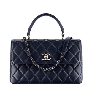 CHANELコピー シャネル 16A秋冬 定番に昇格ロゴプラックハンドバックM A69923 Y60767 2B941 - 商品画像 1