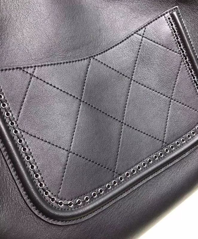 CHANELスーパーコピー ラージ ショッピング バッグ A69994 Y83239 94305 カーフスキン/アイレット ブラック - 商品画像 4