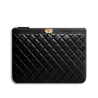 シャネルバッグスーパーコピー BOY CHANELポーチ ブラック A84406 Y07659 94305 - 商品画像 5