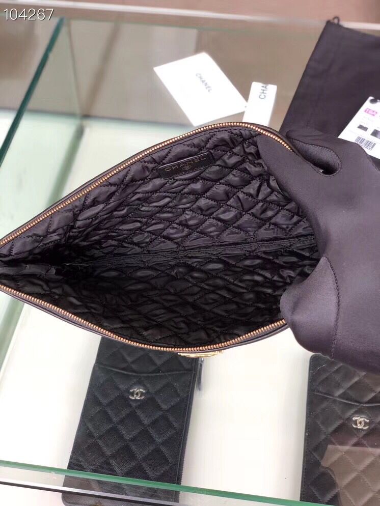 シャネルバッグスーパーコピー BOY CHANELポーチ ブラック A84406 Y07659 94305 - 商品画像 3