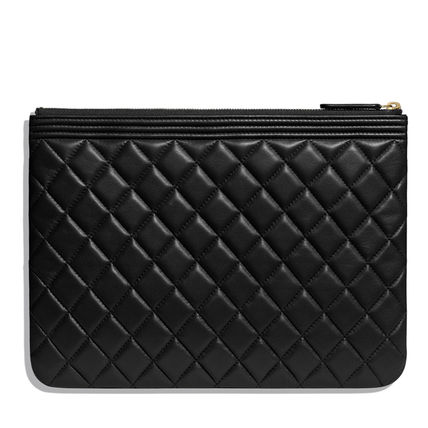 シャネルバッグスーパーコピー BOY CHANELポーチ ブラック A84406 Y07659 94305 - 商品画像 6