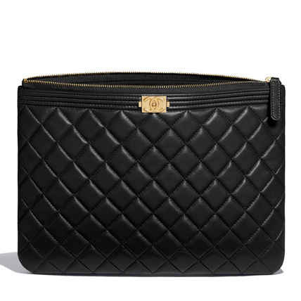 シャネルバッグスーパーコピー BOY CHANELポーチ ブラック A84406 Y07659 94305 - 商品画像 1