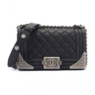 シャネルスーパーコピー CHANEL バッグ レディース ショルダーバッグ ボーイシャネル ココマーク ブラック A90422 Y08804 BLACK - 商品画像 1