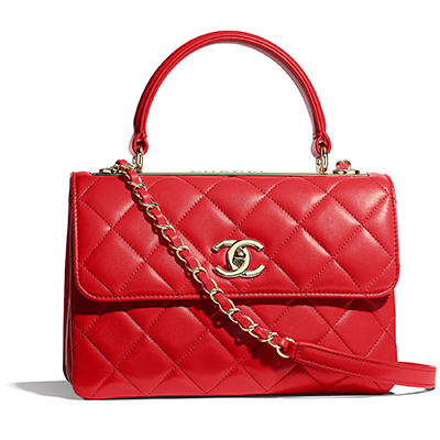 シャネル CHANEL ラムスキン◇スモールトップハンドルフラップバッグ A92236 Y60767 N0896 - 商品画像 7