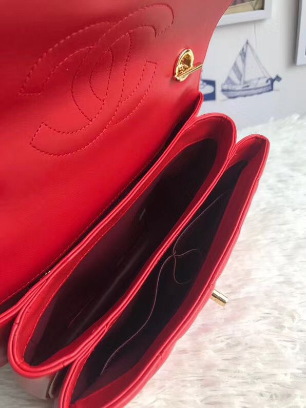 シャネル CHANEL ラムスキン◇スモールトップハンドルフラップバッグ A92236 Y60767 N0896 - 商品画像 5