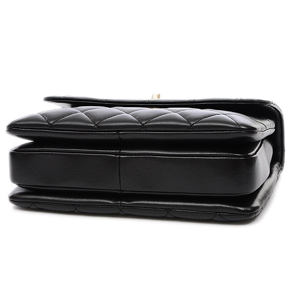 シャネル トップハンドル 2WAYバッグ ラムスキン ブラック ゴールド金具 A92236 Y60767 94305 - 商品画像 9