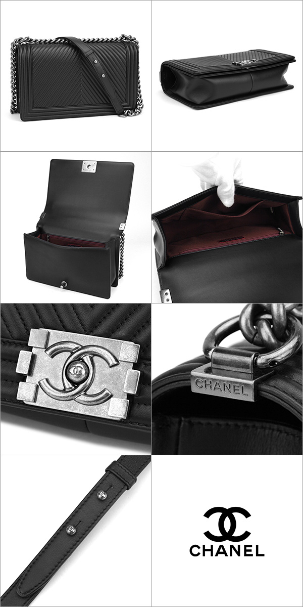 シャネルバッグスーパーコピー ショルダーバッグ CHANEL A92493 バッグ ボーイシャネル BOYCHANEL レディース NOIR(ノアール) ブラック 黒 ココマーク アンティーク - 商品画像 2