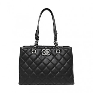シャネルスーパーコピー Quilted City Rock ゴートスキン チェーン トートバッグ A93021 ブラック 黒 - 商品画像 2