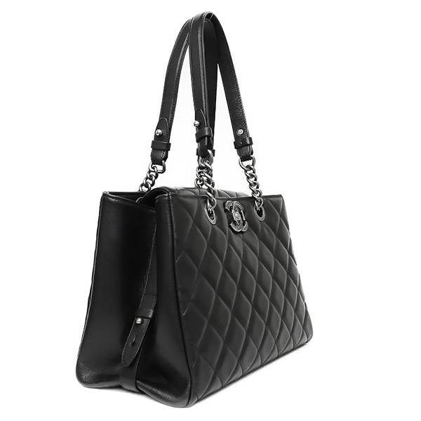 シャネルスーパーコピー Quilted City Rock ゴートスキン チェーン トートバッグ A93021 ブラック 黒 - 商品画像 5